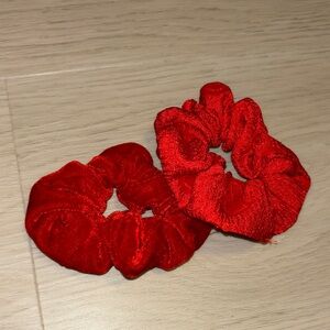 Red Scrunchies